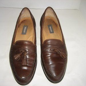BALLY  Dark Brown "Chancy" Tassel Loafers, 11 D